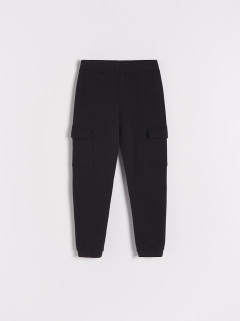 Reserved Girl's Black Cargo Sweatpants | Reserved In Lebanon