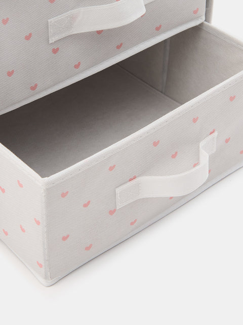 Sinsay White Storage Box With Heart Print | Sinsay In Lebanon
