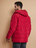 Sinsay Men's Red Hooded Puffer Jacket | Sinsay in Lebanon