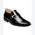 Stacy Adams Men's Black Beau Bit Perforated Leather Loafer