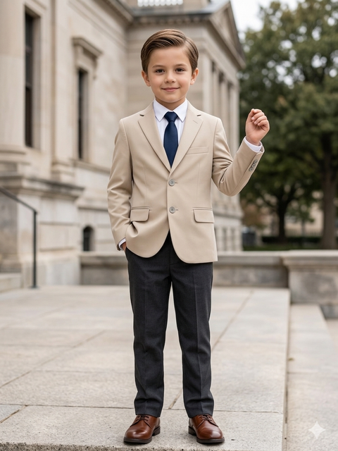 Kenneth Cole Reaction Boy's Beige Blazer | Kenneth Cole Reaction In Lebanon