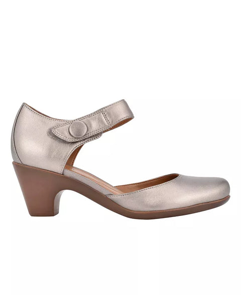 Easy Spirit Women's Bronze Clarice Mary Jane Block Heeled Sandals | Easy Spirit In Lebanon