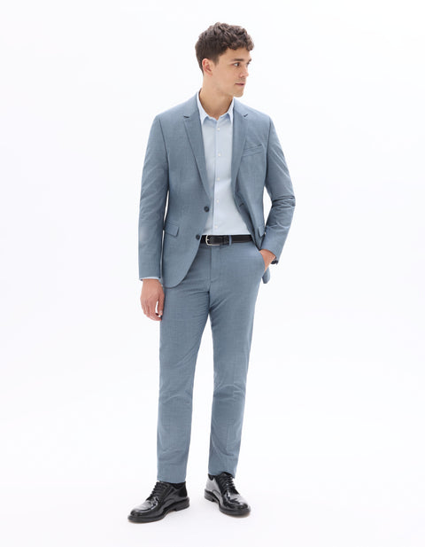 Celio Men's Blue Slim Fit Bi-Stretch Suit Blazer|Celio In Lebanon