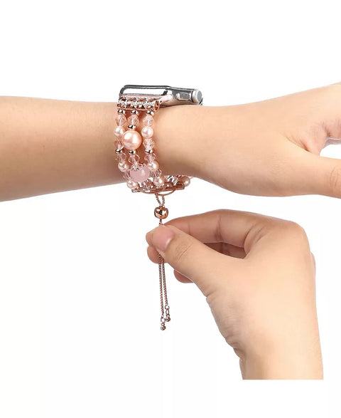 Posh Tech Women's Bracelet Pink Pearl Band for Apple Watch |Posh Tech In Lebanon