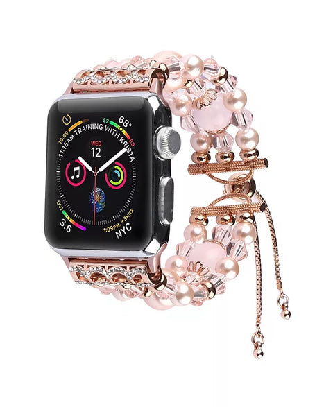 Posh Tech Women's Bracelet Pink Pearl Band for Apple Watch |Posh Tech In Lebanon