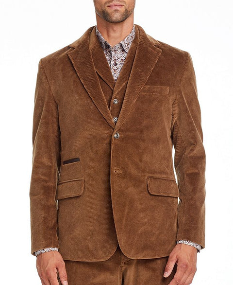Brooklyn Brigade Men's Brown Slim-Fi Blazer ABF4800