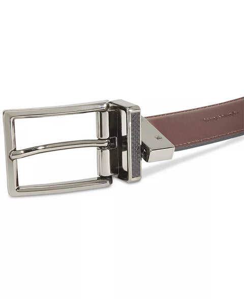 Perry Ellis Portfolio Men's Black & Dark Brown Reversible Belt | Perry Ellis Portfolio In Lebanon