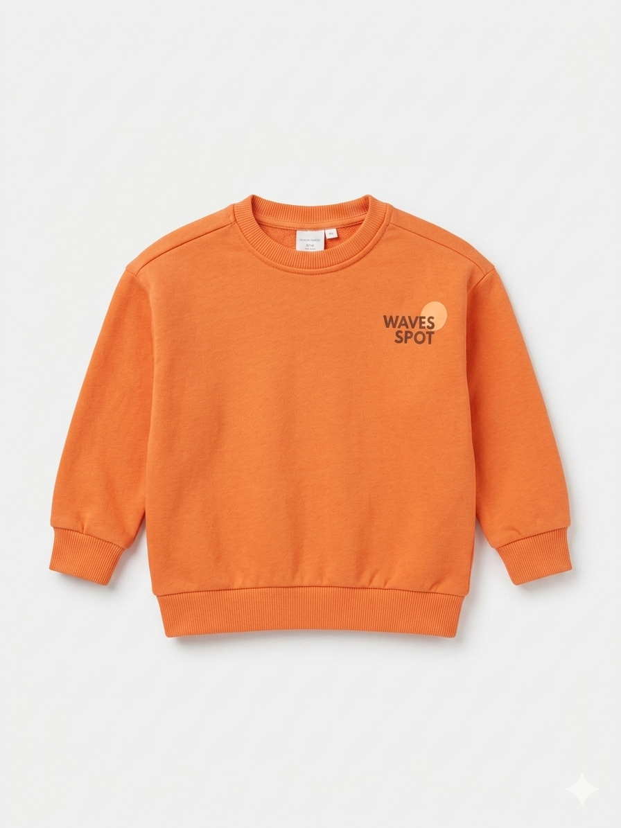 Zara Girl's Coral Printed Sweatshirt | Zara In Lebanon