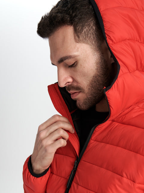 Sinsay Men's Red Quilted Hooded Jacket|Sinsay In Lebanon