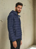 Sinsay Men's Navy Puffer Jacket With Hood | Sinsay In Lebanon