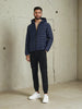 Sinsay Men's Navy Puffer Jacket With Hood | Sinsay In Lebanon