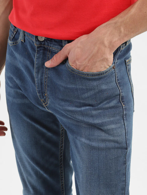 Levi's Men's Blue Slim Fit Mid Rise Jeans | Levi's In Lebanon