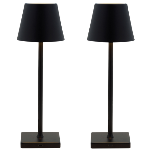 Mikasa Rechargeable 14-inch LED Lamps with Touch Control, 2 pcs |Mikasa In Lebanon