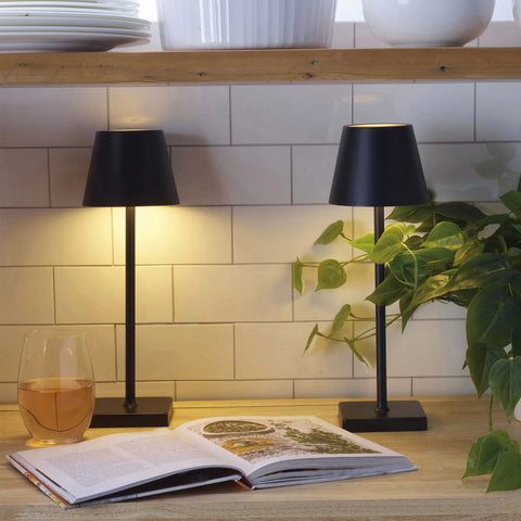 Mikasa Rechargeable 14-inch LED Lamps with Touch Control, 2 pcs |Mikasa In Lebanon