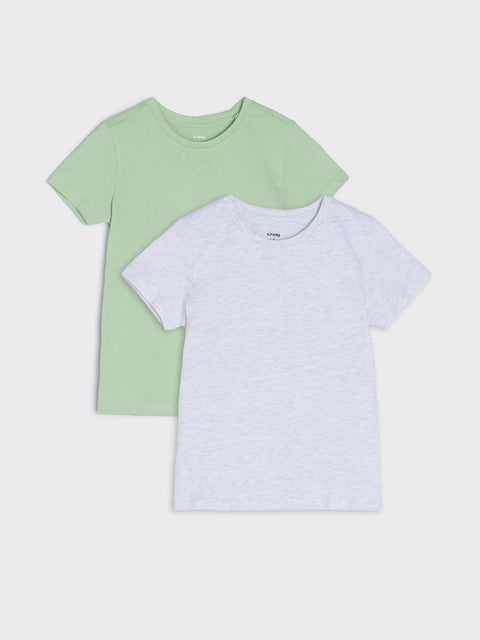 Sinsay Boy's Grey & Light Green T-Shirts 2 Pack | Sinsay In Lebanon