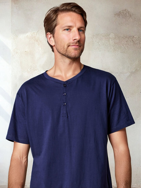 Sinsay Men's  Navy Two piece Pajama Set | Sinsay in Lebanon