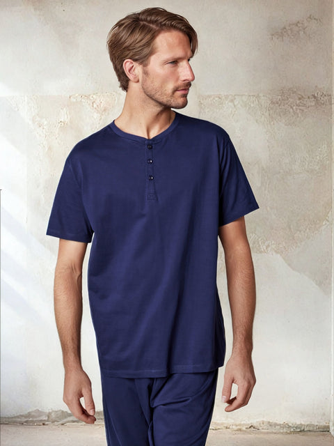 Sinsay Men's  Navy Two piece Pajama Set | Sinsay in Lebanon
