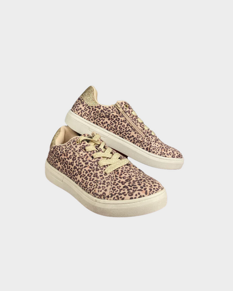 Graceland Girl's Beige Panther Print Sneaker Shoes 5312120  [shr]