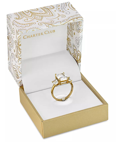 Charter Club Women's Silver Triple-Crystal Ring| Charter Club in Lebanon
