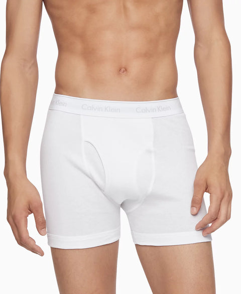 Calvin Klein Men's White 3-Pack Cotton Classics Boxer Briefs Underwear | Calvin Klein In Lebanon