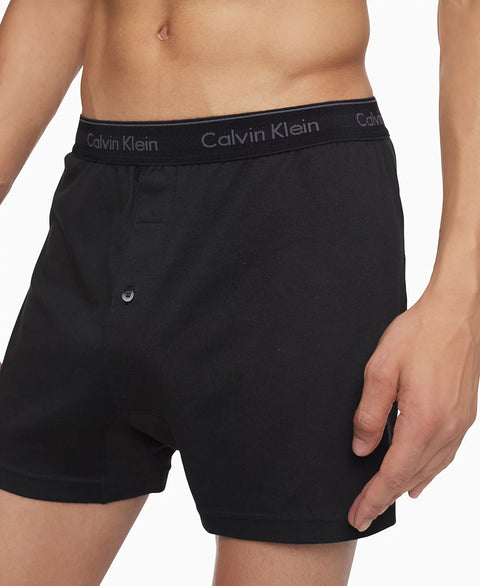 Calvin Klein Men's Black 3-Pack Cotton Classics Knit Boxers Underwear | Calvin Klein In Lebanon