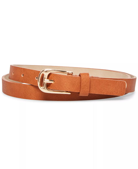 Steve Madden Women's Cognac Faux Leather Belt | Steve Madden In Lebanon