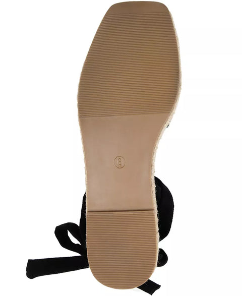 Journee Collection Women's Black Emelie Espadrille Flat Sandals | Journee Collection In Lebanon