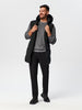 Sinsay Men Black Longline Hooded Padded Vest | Sinsay in Lebanon