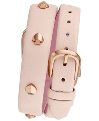 Kate Spade Women's Pink Leather Watch Wrap | Kate Spade in Lebanon