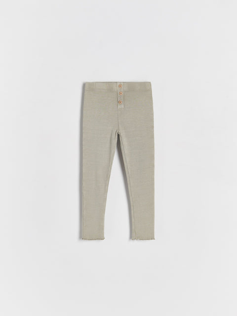 Light gray pants on a white background