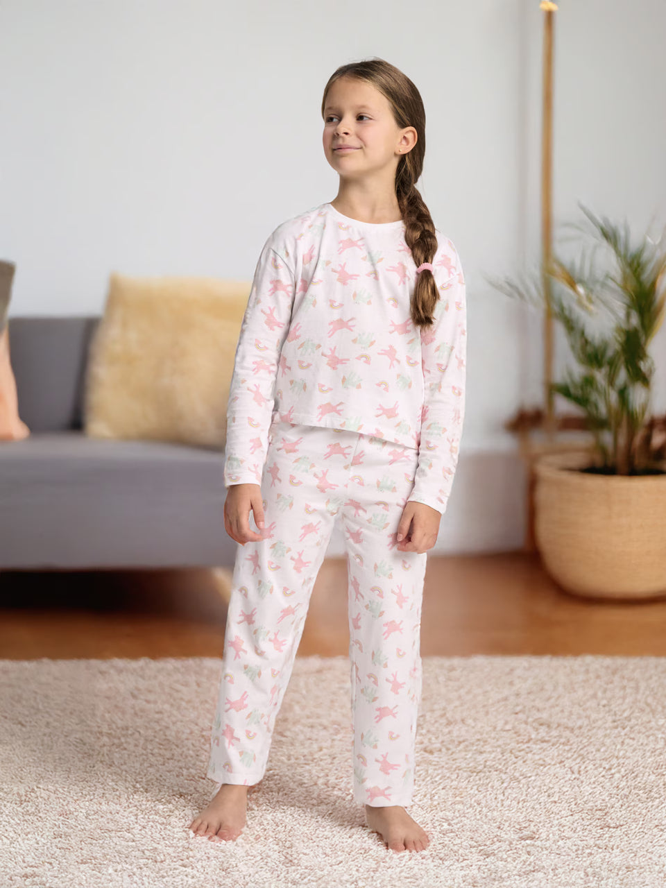 Sinsay Girls Multicolor Unicorn & Rainbow Pajama Set | Sinsay in Lebanon