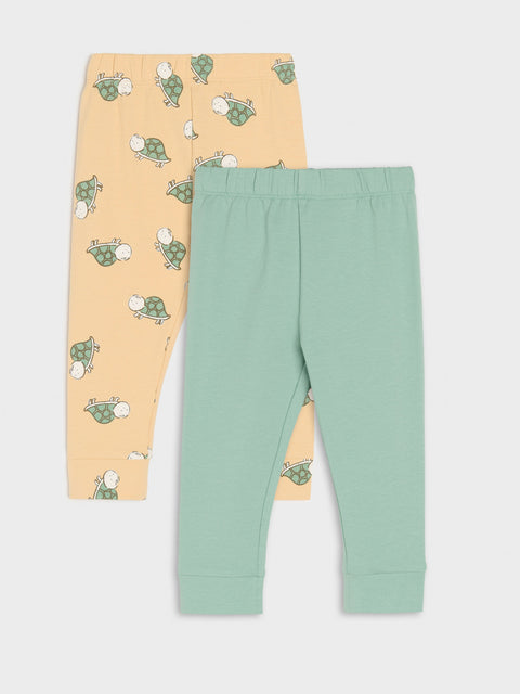 Sinsay Baby Boy's Green/Beige Pack Of 2 Legging  | Sinsay in Lebanon