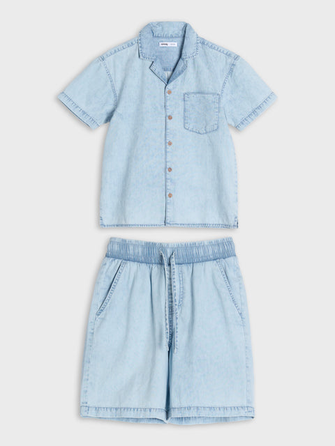 Sinsay Boy's Light Blue Denim Jersey Set | Sinsay In Lebanon