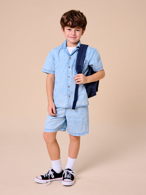 Sinsay Boy's Light Blue Denim Jersey Set | Sinsay In Lebanon