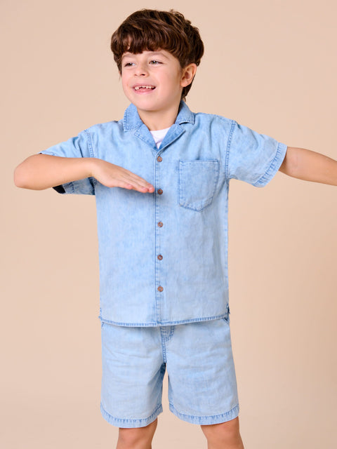 Sinsay Boy's Light Blue Denim Jersey Set | Sinsay In Lebanon