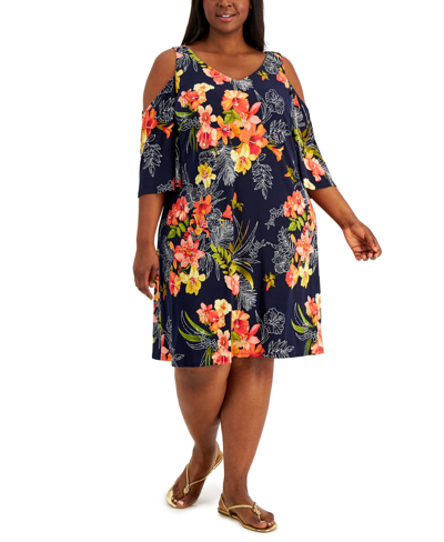 Connected Plus Women's Multicolor Dress ABF185