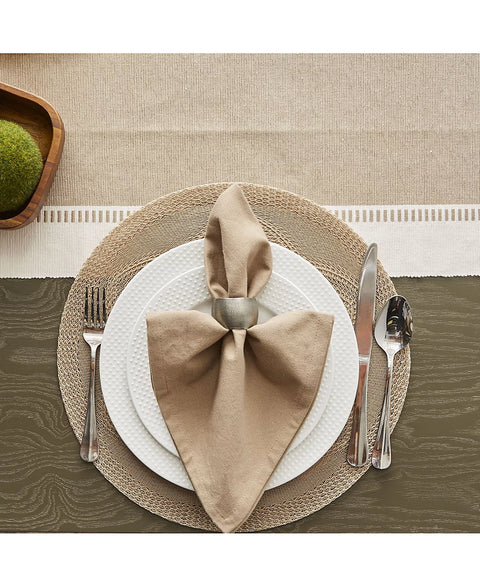 Design Imports Stone Floral Woven Round Placemat, Set of 6 | Design Imports In Lebanon