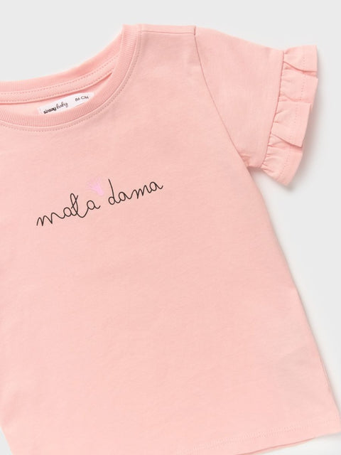 Sinsay Baby Girl's Light Pink Short Sleeve T-Shirt | Sinsay In Lebanon