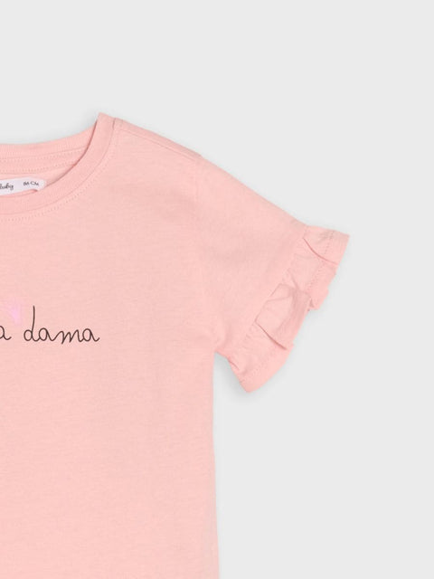 Sinsay Baby Girl's Light Pink Short Sleeve T-Shirt | Sinsay In Lebanon