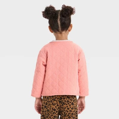 Cat & Jack Girl's Peach Quilted Gauze Jacket | Cat & Jack In Lebanon