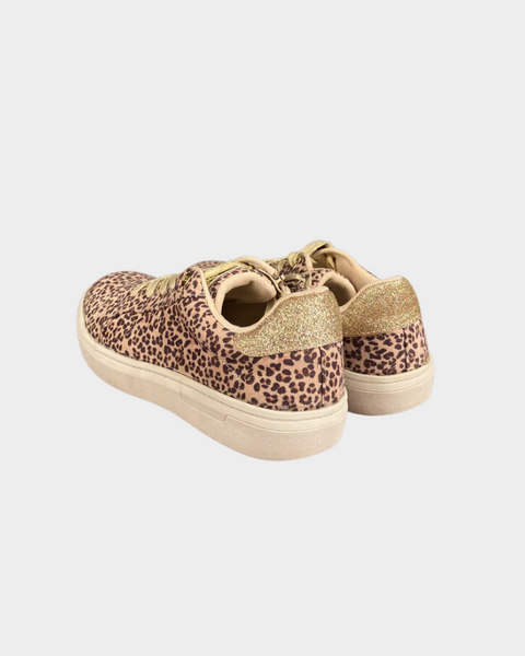 Graceland Girl's Beige Panther Print Sneaker Shoes 5312120  [shr]