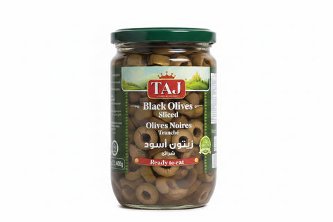 Taj Black Olives Sliced 400g | Taj In Lebanon