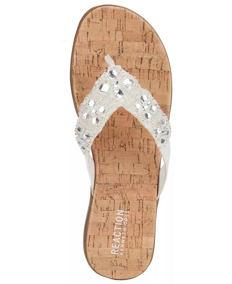 Kenneth Cole Reaction Women's White Glamathon Sandals | Kenneth Cole Reaction in Lebanon