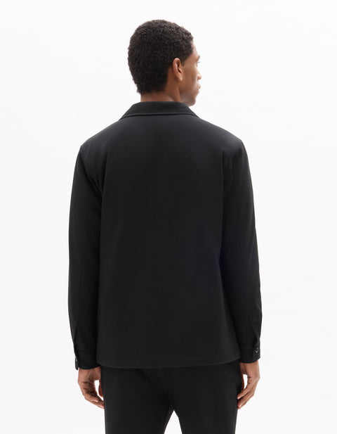 Celio Men's Black Quilted Lining Over Shirt | Celio In Lebanon