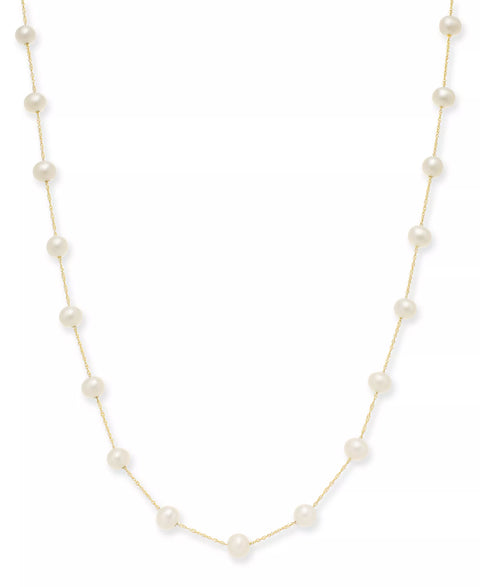 Effy Collection Women's 14K Gold Plated Cultured Freshwater Pearl 7mm Necklace | Effy Collection In Lebanon