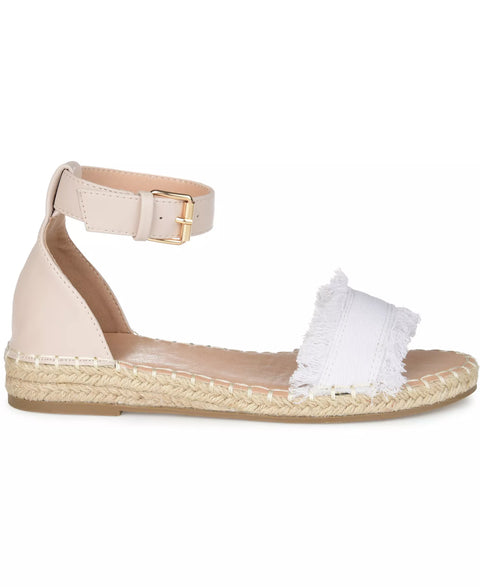 Journee Collection Women's White Tristeen Espadrille Sandals| Journee Collection in Lebanon