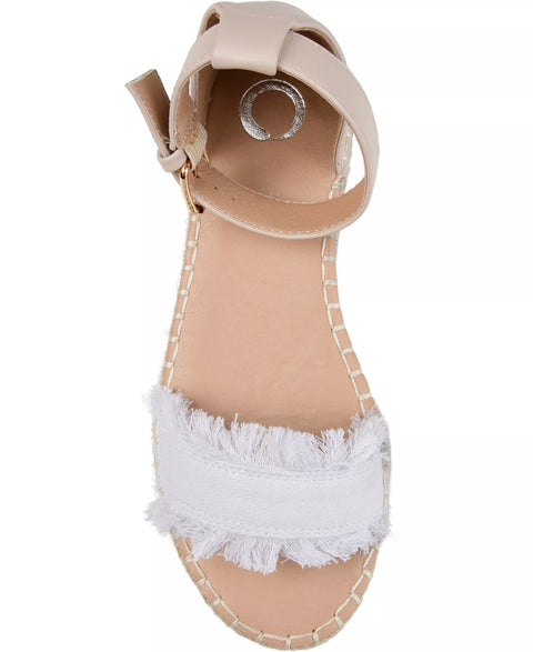 Journee Collection Women's White Tristeen Espadrille Sandals| Journee Collection in Lebanon