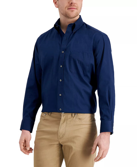 Club Room Men's Deep Ocean Regular Fit Pinpoint Dress Shirt | Club Room in Lebanon