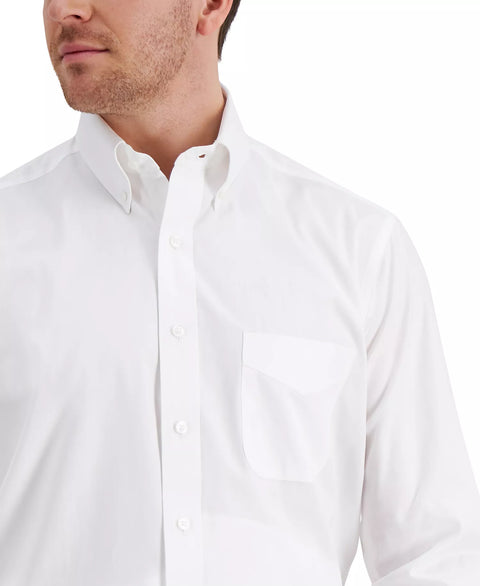 Club Room Men's White Regular Fit Pinpoint Dress Shirt |Club Room In Lebanon