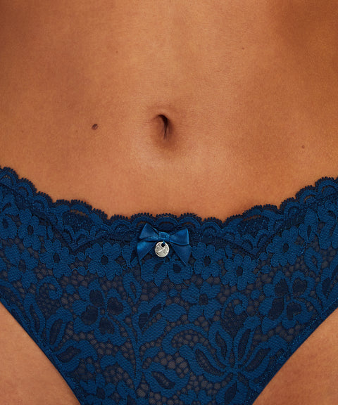Hunkemoller Women's Blue Panties UAAMF FE563(shr)